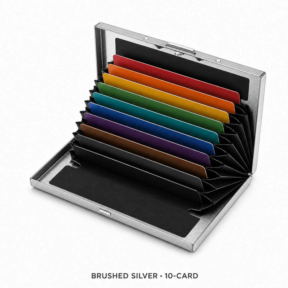 RFID-Blocking Stainless Steel Card Wallet – Organized, Secure & Pocket-Ready