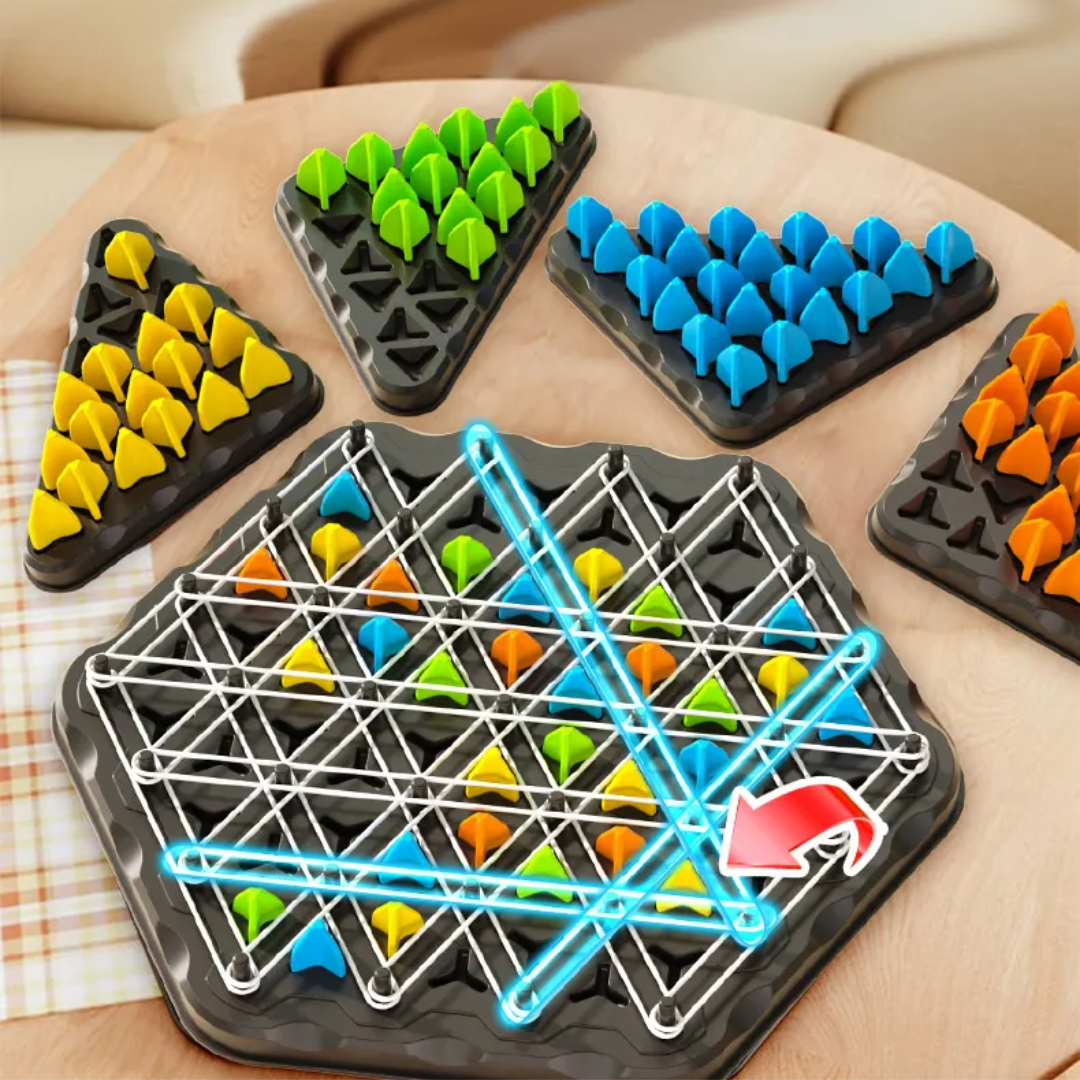 ThinkGame - Triangle Chain Strategy and Duel Logic Thinking Game