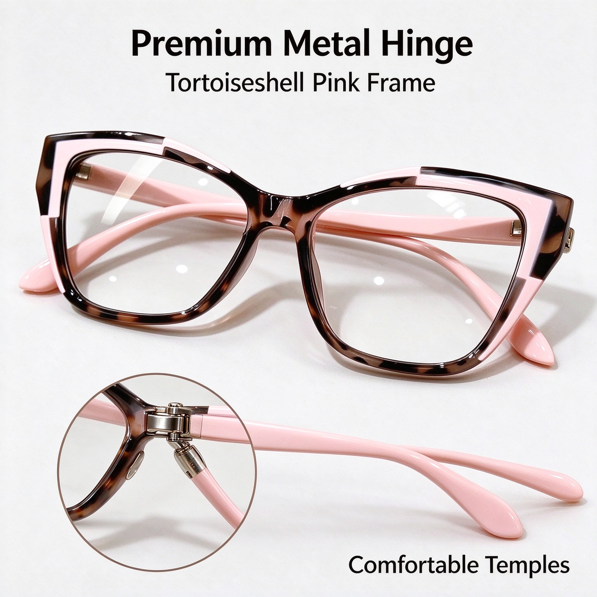 Women's Elegant Cat-Eye Metal Frame Reading Glasses