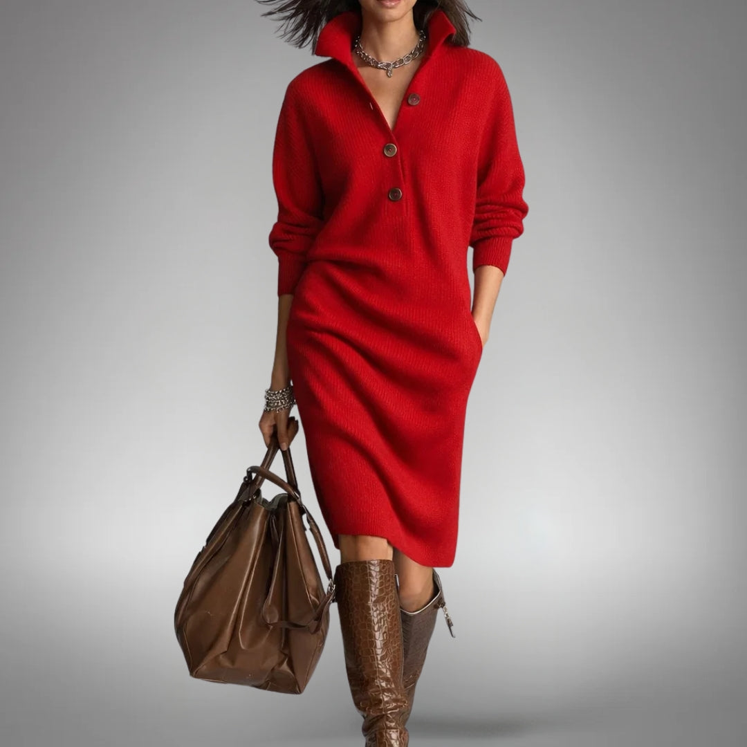 Sophisticated High Neck Dress