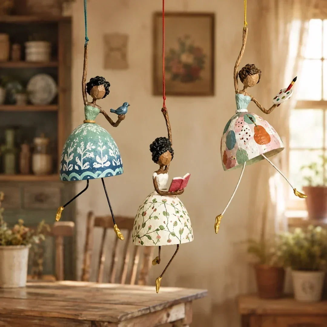 Whimsical Dancing Lady Hanging Ornament