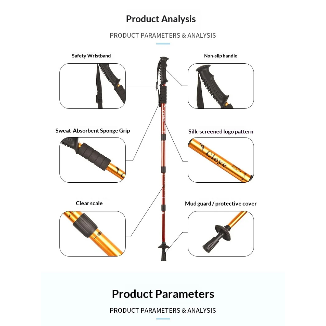 Thrives Outdoor | Alumora Collapsible Aluminium Trekking Pole