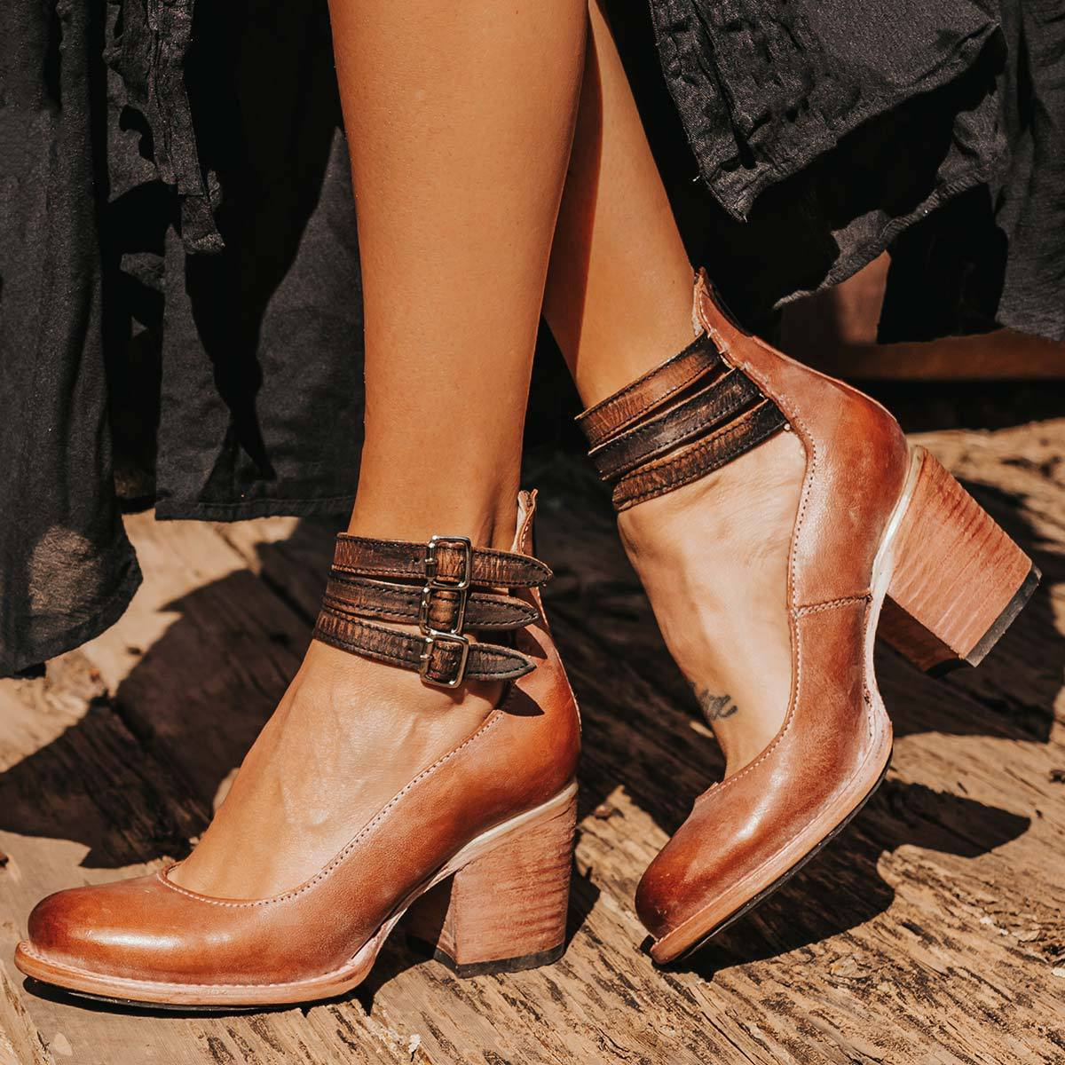 Margaret Comfortable Classic Strap Heels