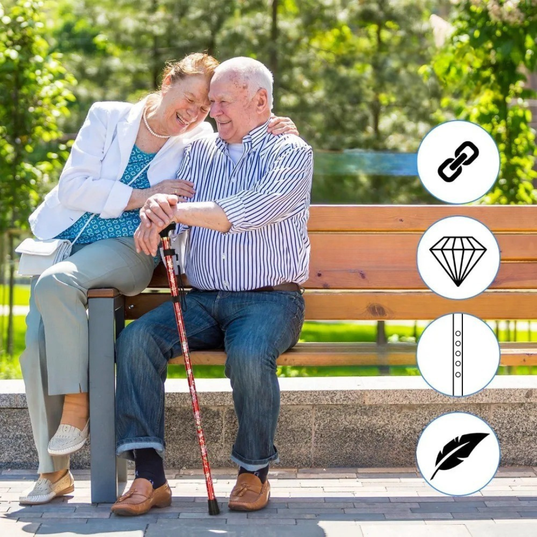 Thrives Outdoor | TrailFlora Adjustable Foldable Walking Stick