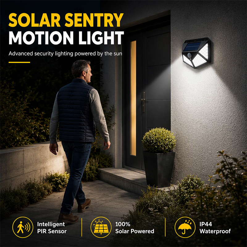 Motion Sensor Solar Lights – Bright Outdoor Lighting, Light Up Paths, Gardens & Driveways Automatically
