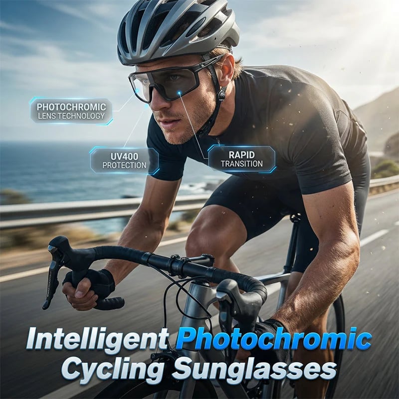 Photochromic Cycling Sunglasses – Instantly Adapt to Light Changes