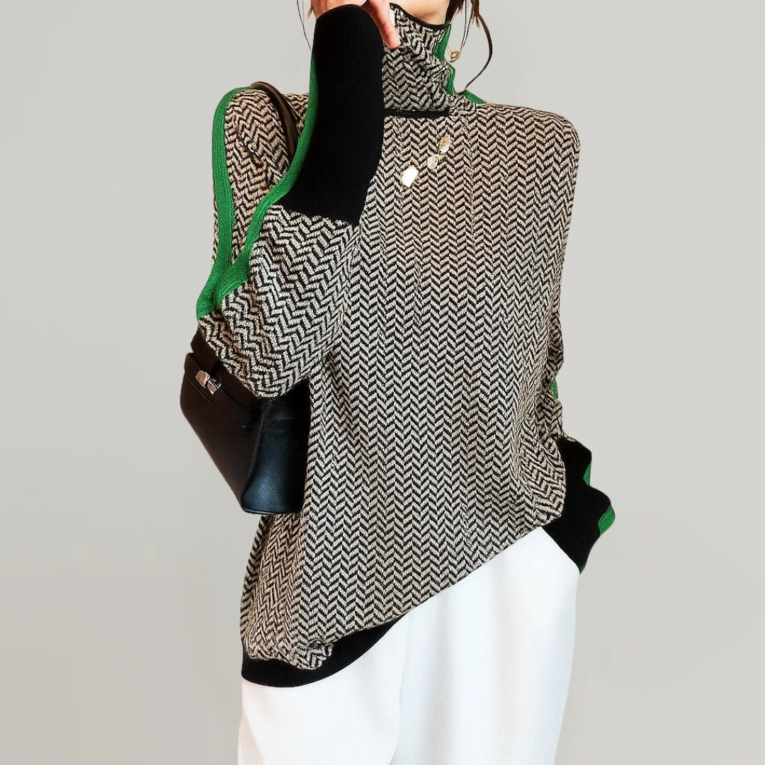 Modern Edge High-Neck Top
