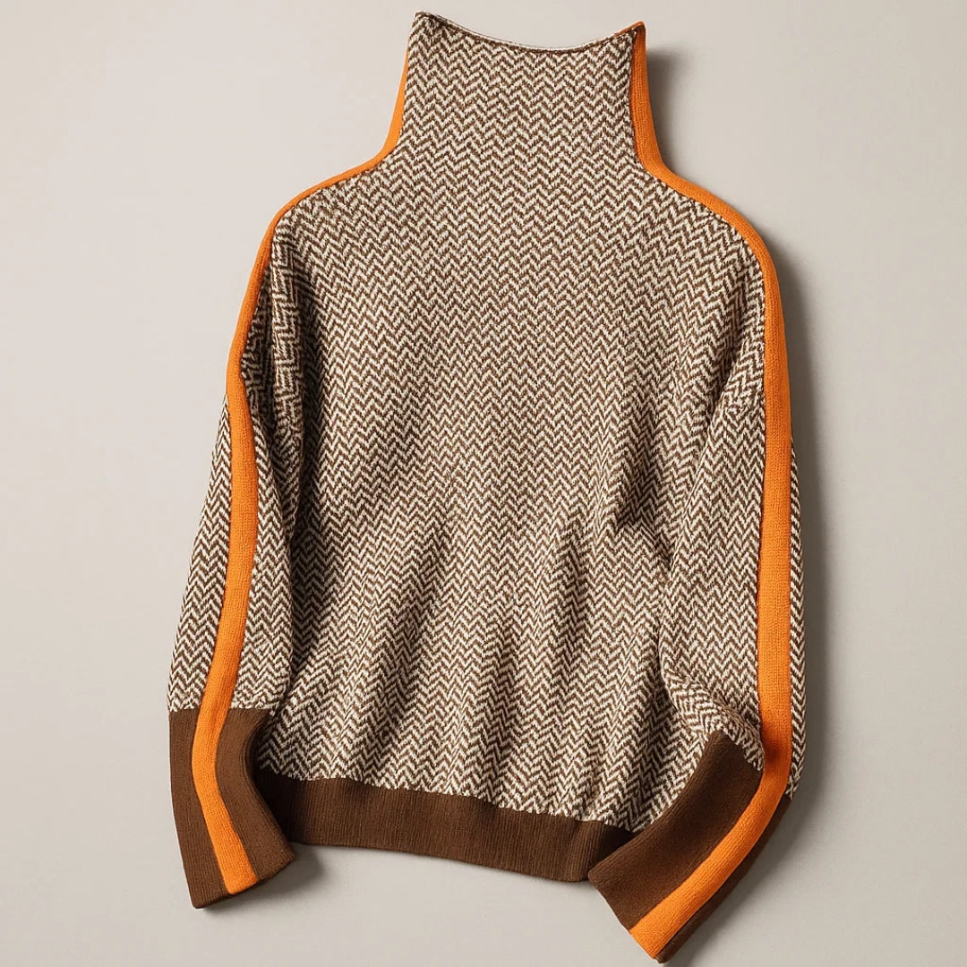 Modern Edge High-Neck Top
