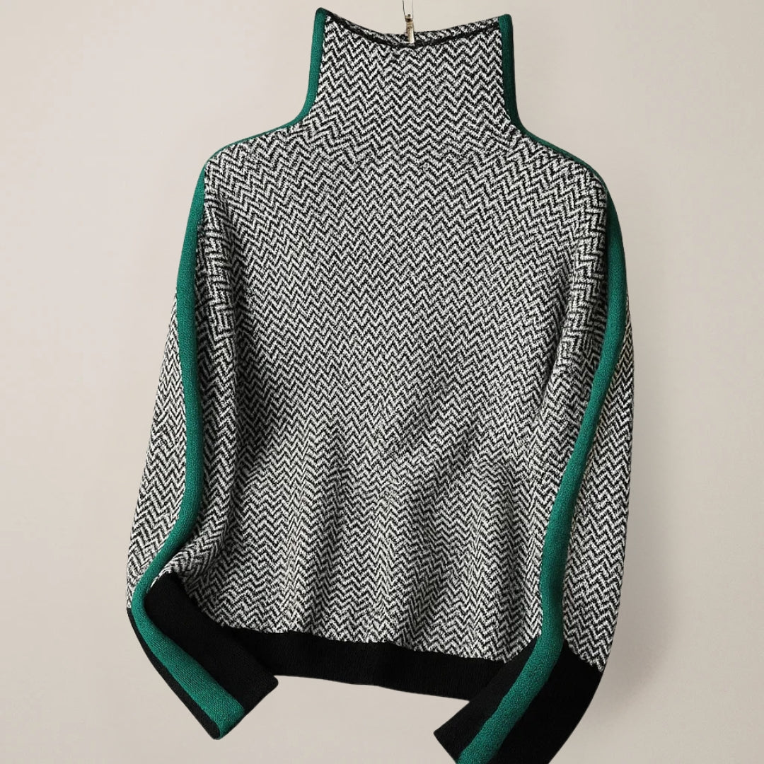 Modern Edge High-Neck Top