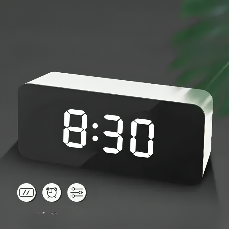 Thrives Outdoor | Luminora LED Mirror Digital Alarm Clock