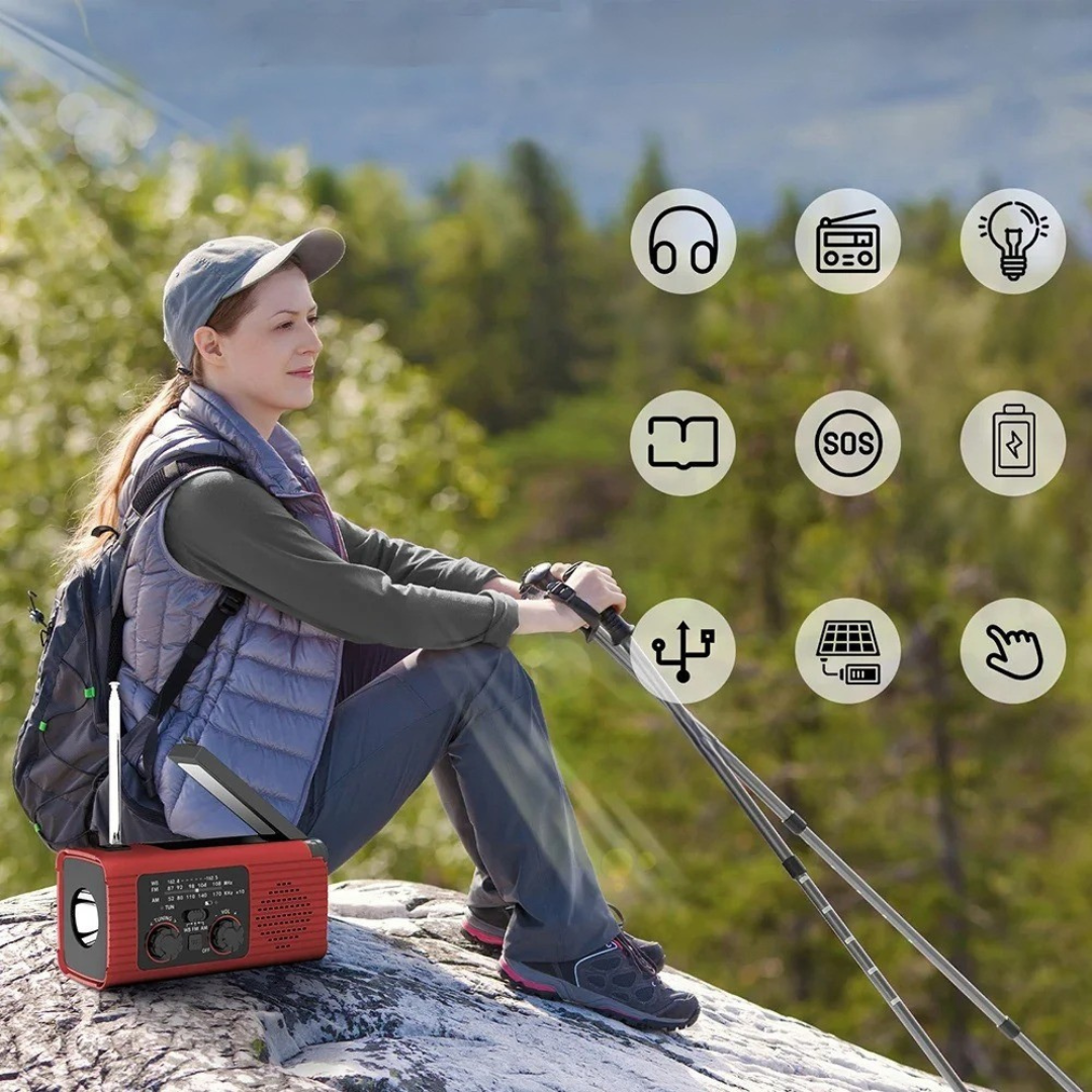 Thrives Outdoor | LuminCrank Hand Crank Emergency Radio