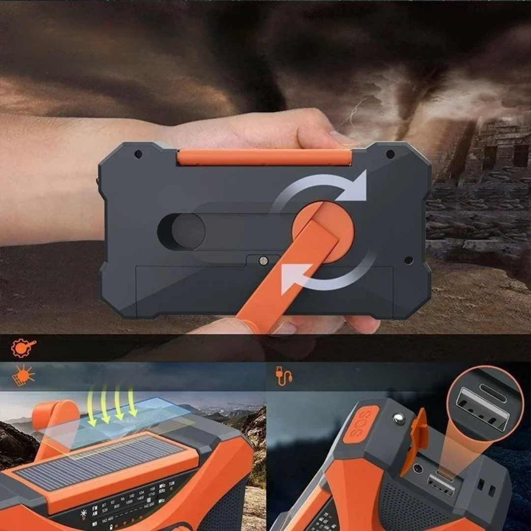 Thrives Outdoor | Solivox Solar Crank Emergency Radio