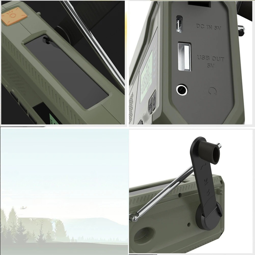 Thrives Outdoor | Solanta Portable Solar Crank Radio