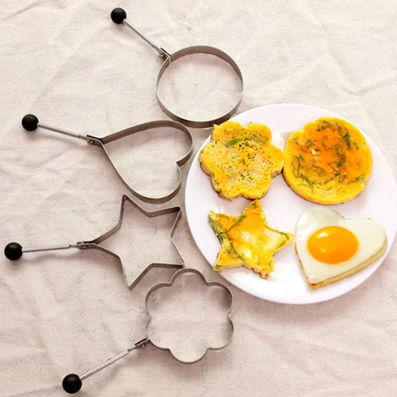 Creative Fun Egg and Pancake Shape Molders Set