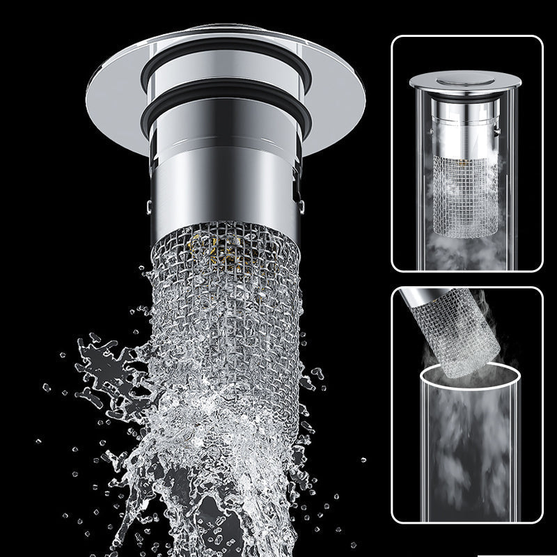 Stainless Steel Pop-Up Drain Filter