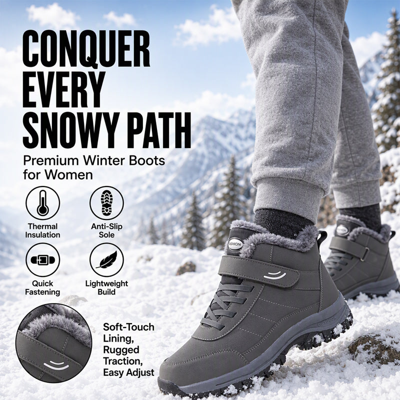 Plush and Thick Cotton Anti-Slip Shoes