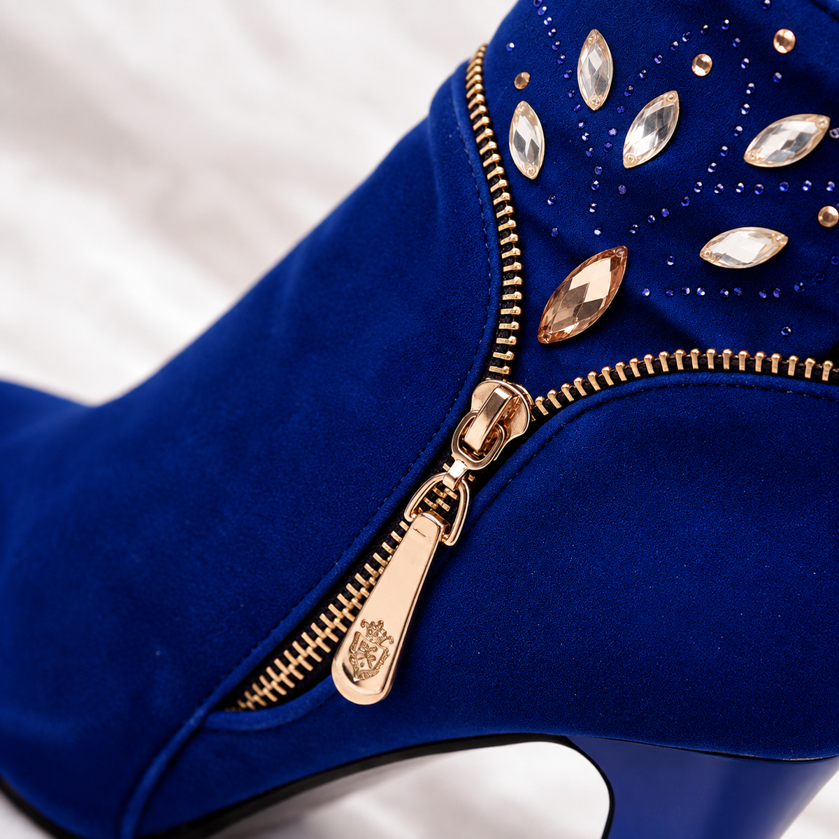 Rhinestone Ankle Boots