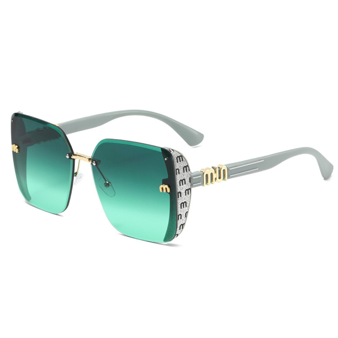 Thrives Outdoor | Luxette Rimless Oversized Square Sunglasses