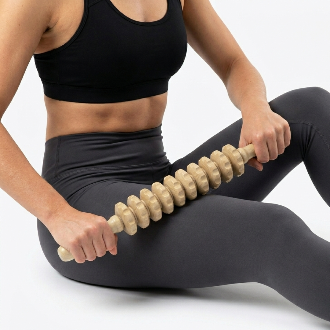 Thrives Outdoor | Silvoroam Curved Wood Body Roller