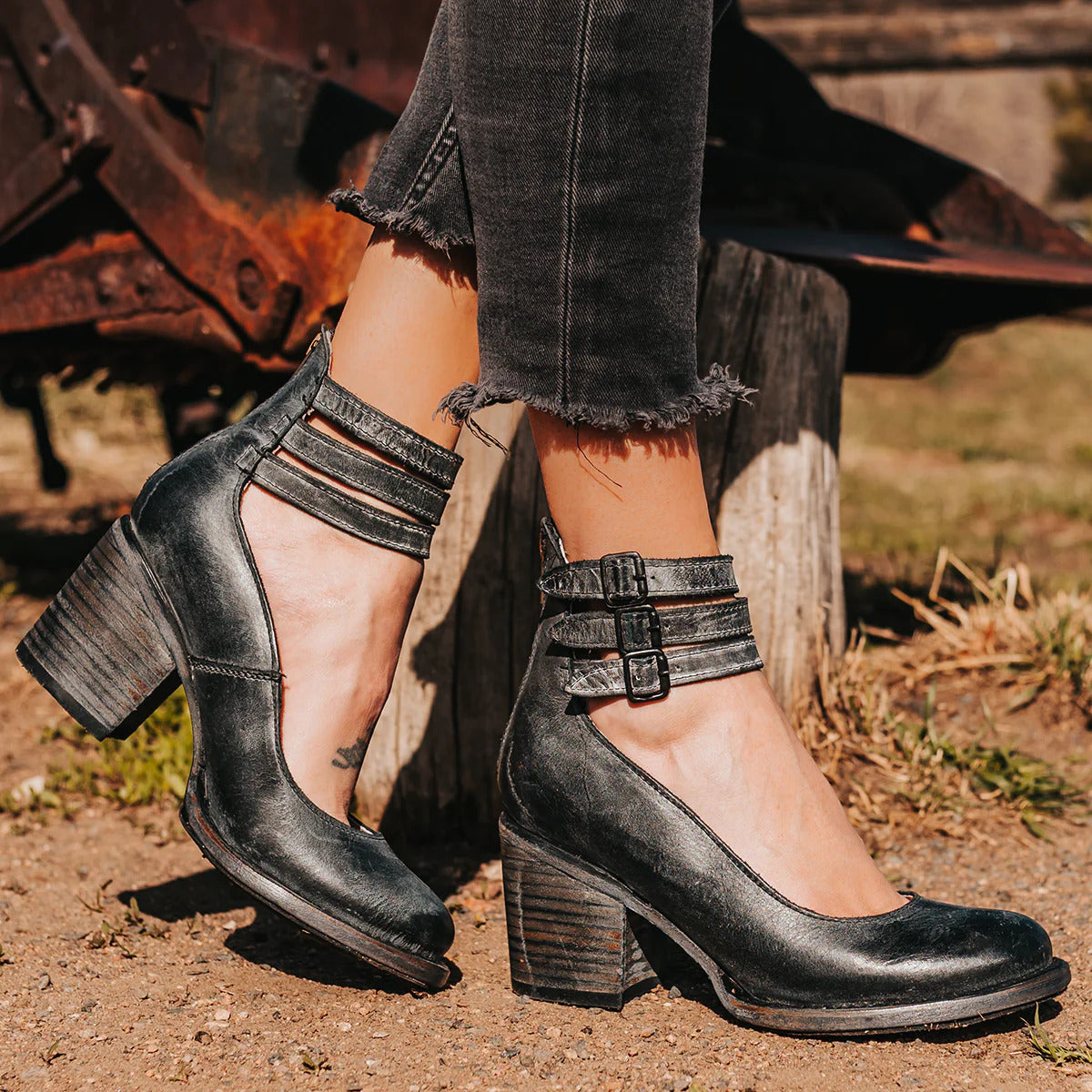 Margaret Comfortable Classic Strap Heels
