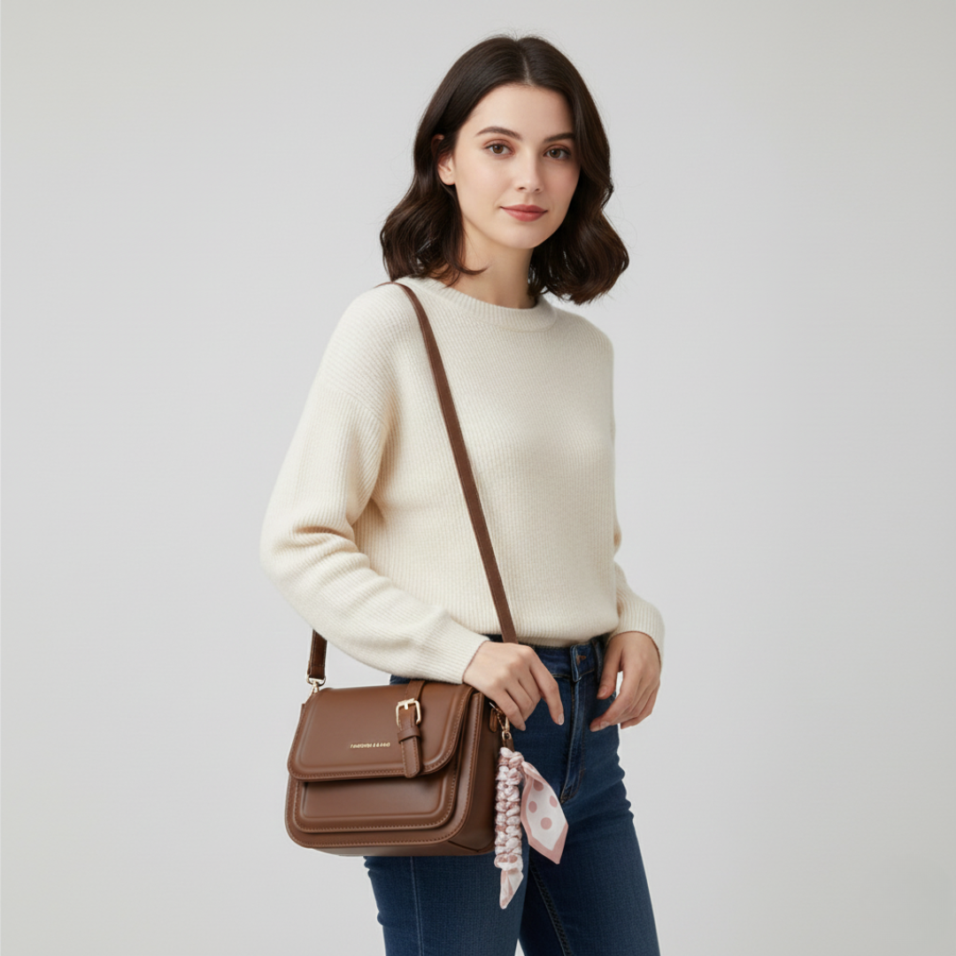 Thrives Outdoor | Small Square PU Shoulder Bag