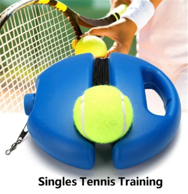 Tennis Trainer – Self-study tool, adjustable height & stable base – improves your swing and accuracy anywhere