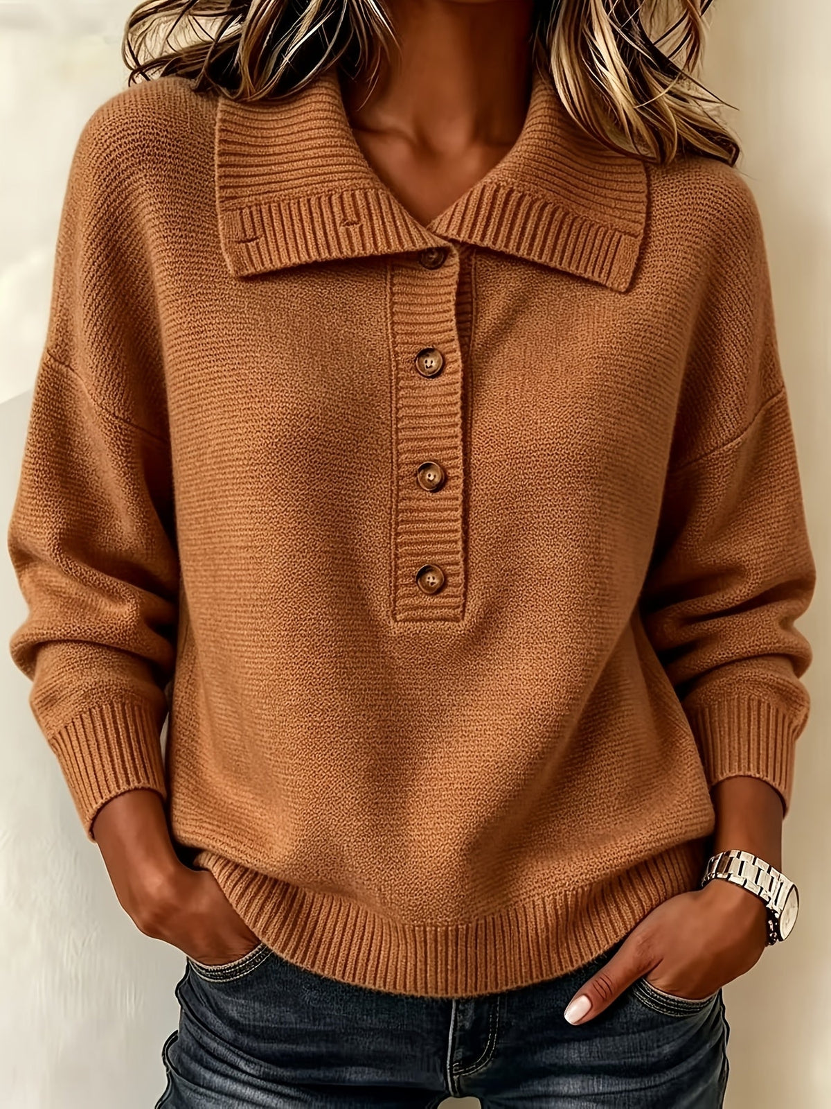 Nicole Women's Autumn Jumper with Buttons