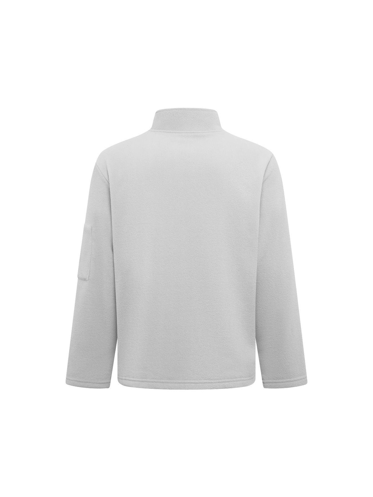 Men's Zip-Up Fleece - Windproof - With Stand-Up Collar