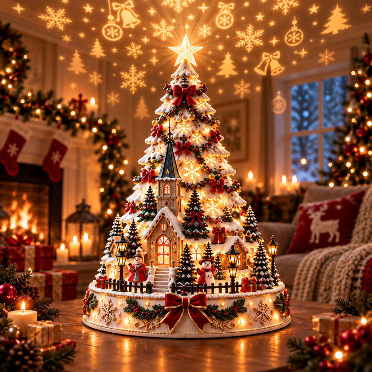 Christmas Village Lightscape Tree