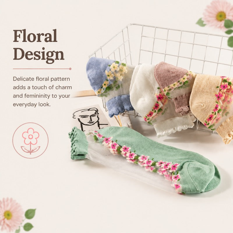 Sweet Lace Ruffle Socks