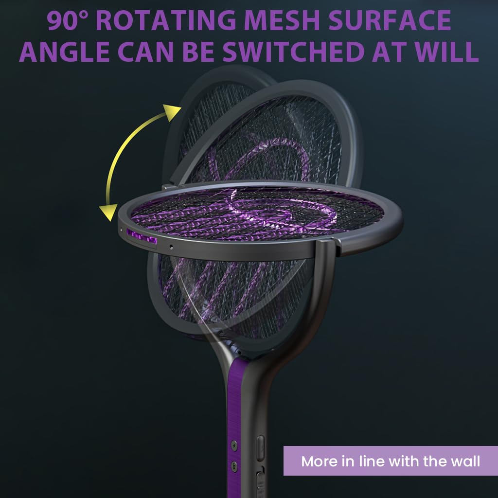 Foldable Electric Bug Swatter Racket