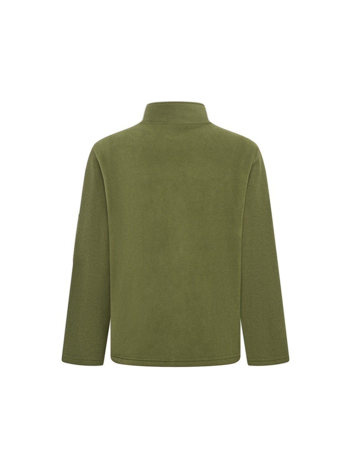Men's Zip-Up Fleece - Windproof - With Stand-Up Collar
