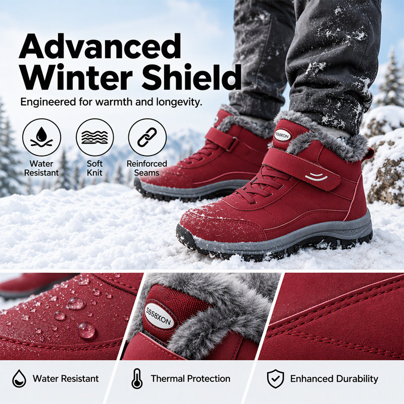 Plush and Thick Cotton Anti-Slip Shoes