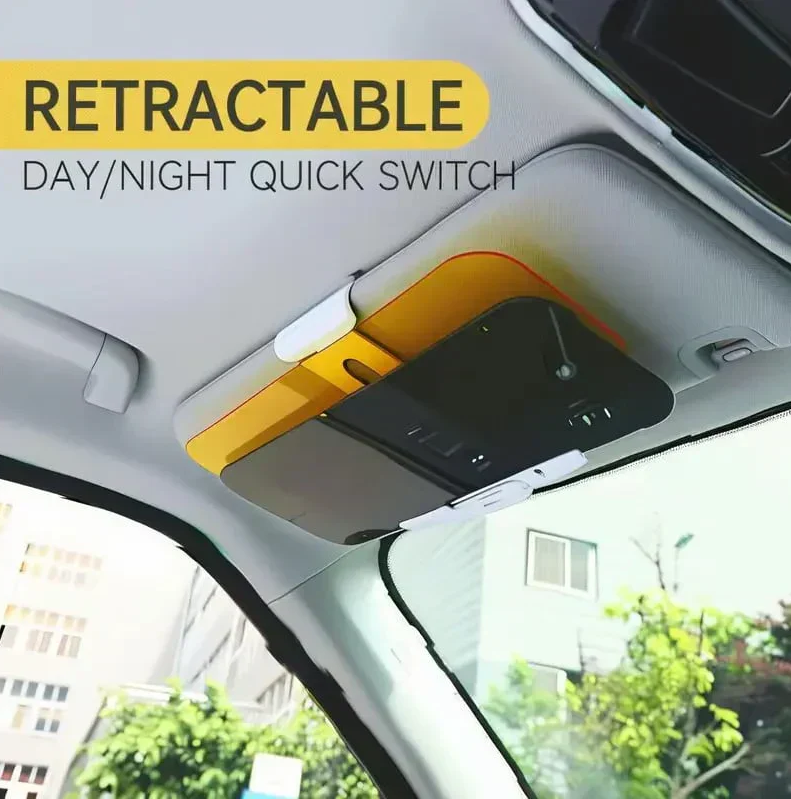 Anti-Glare Sun Visor – Comfortable Day & Night Driving