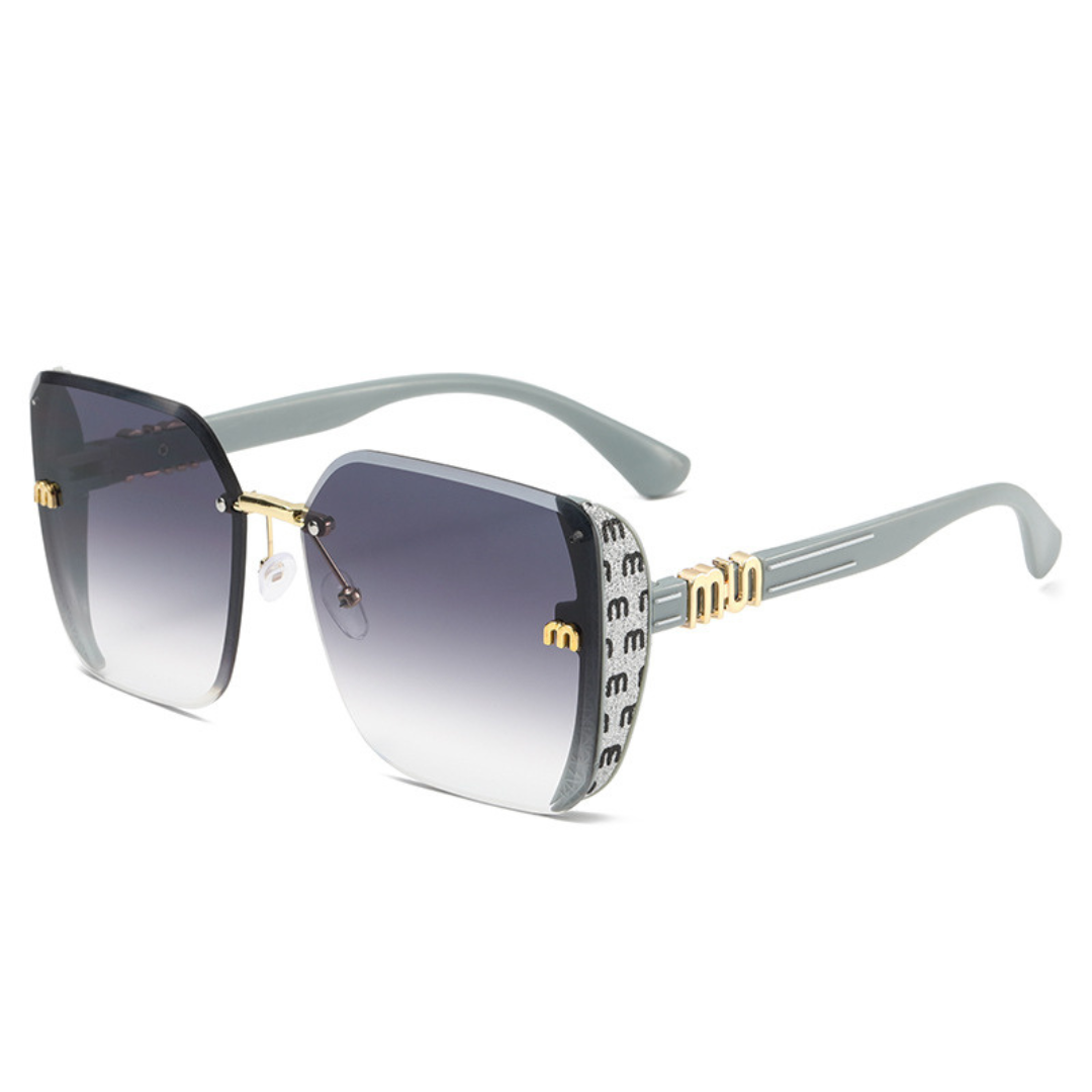 Thrives Outdoor | Luxette Rimless Oversized Square Sunglasses