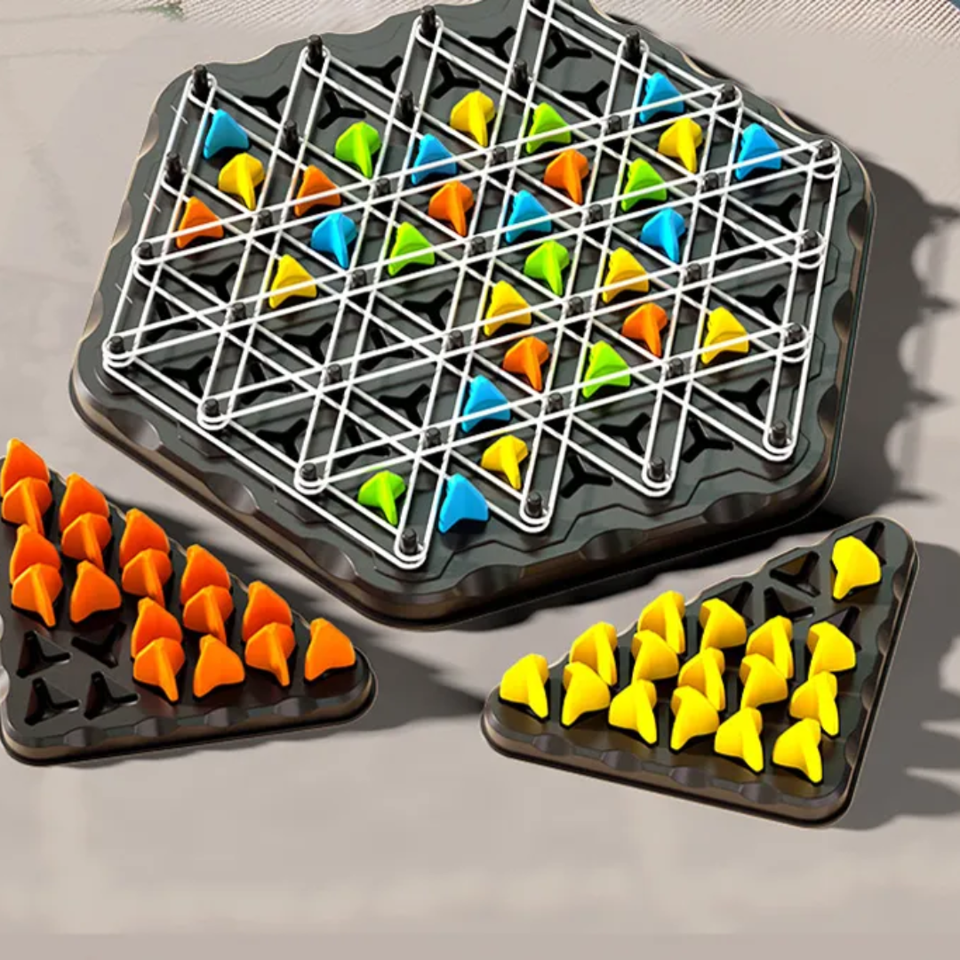 ThinkGame - Triangle Chain Strategy and Duel Logic Thinking Game