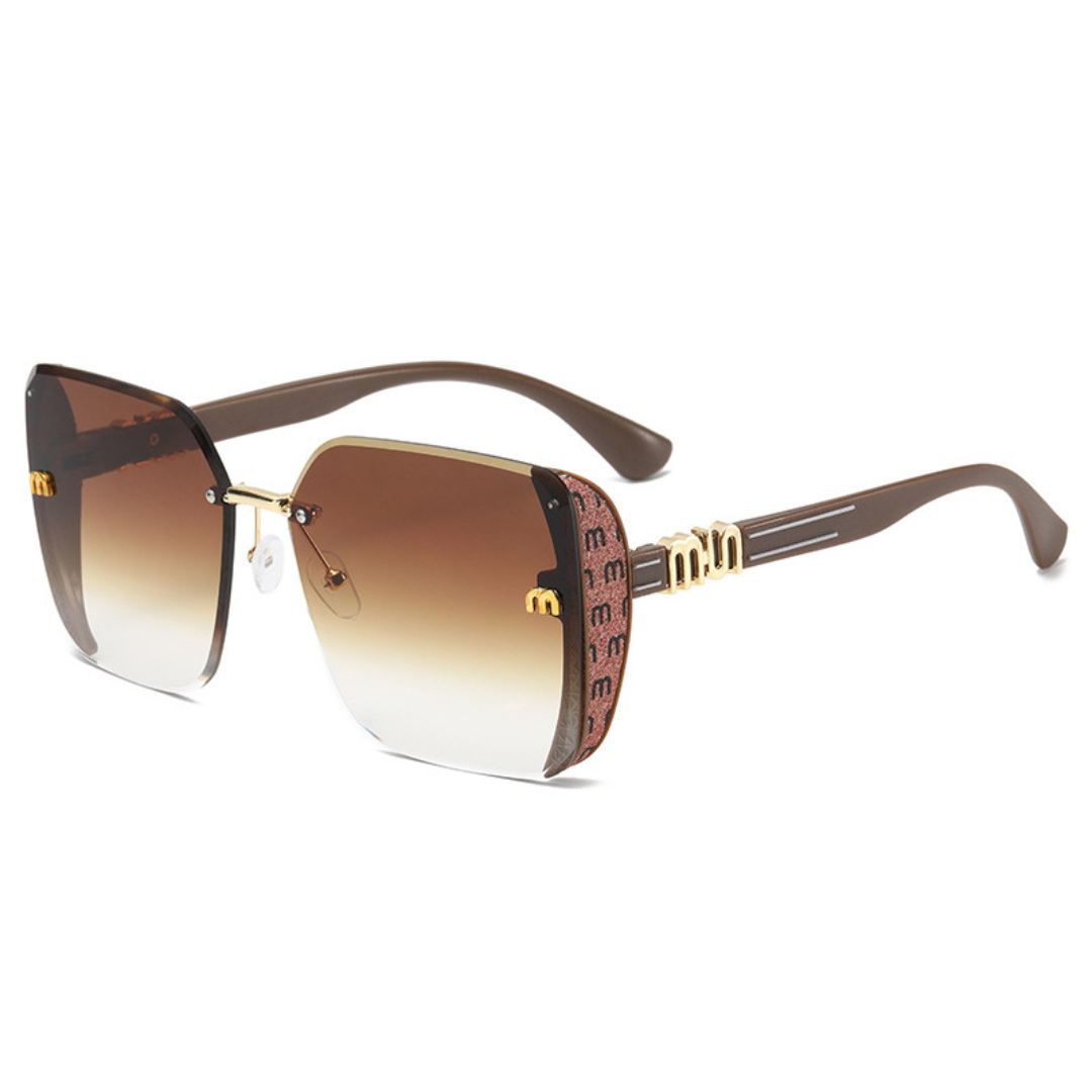 Thrives Outdoor | Luxette Rimless Oversized Square Sunglasses