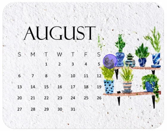 2027 Living Botanical Desk Calendar | Hand-Painted Eco Art Edition