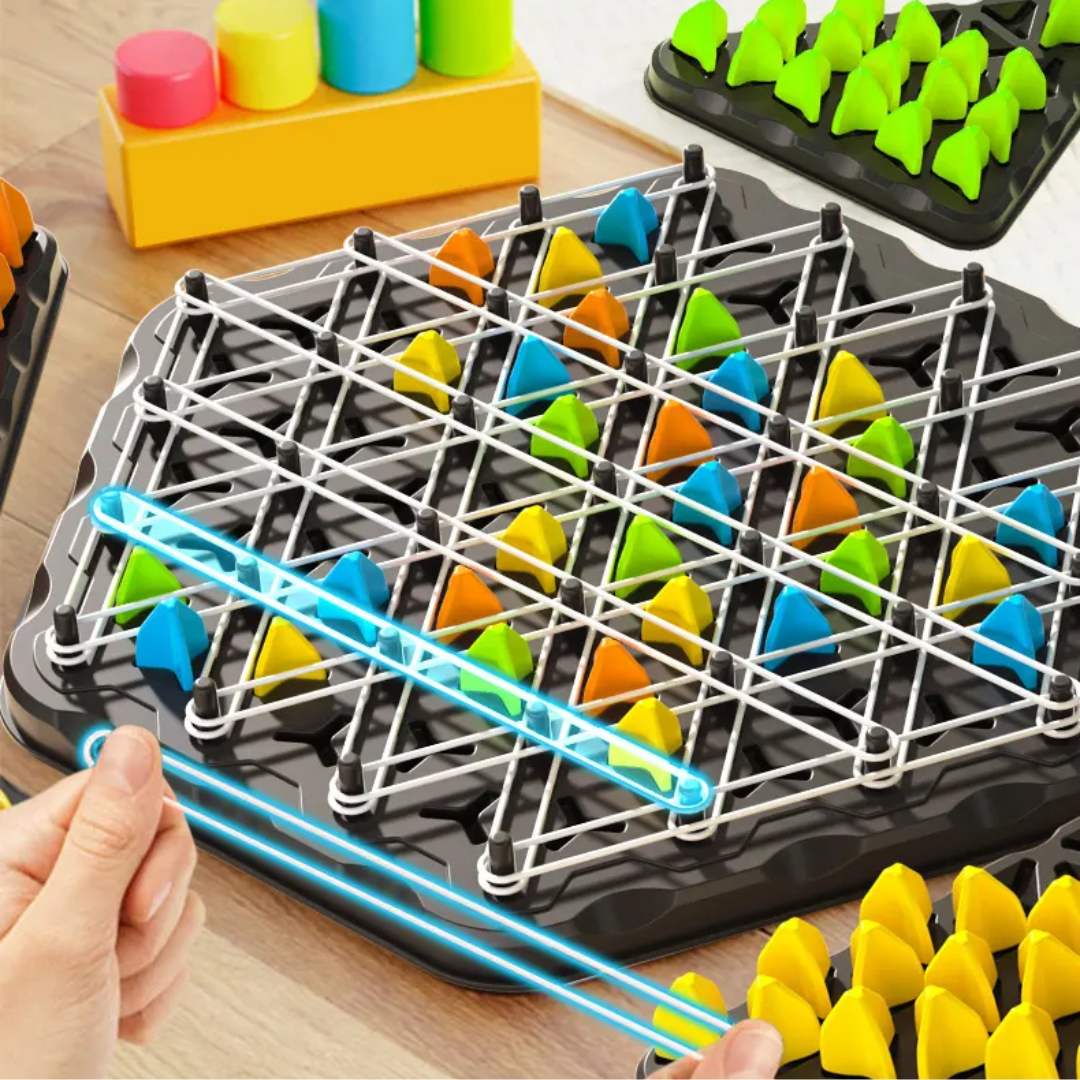 ThinkGame - Triangle Chain Strategy and Duel Logic Thinking Game