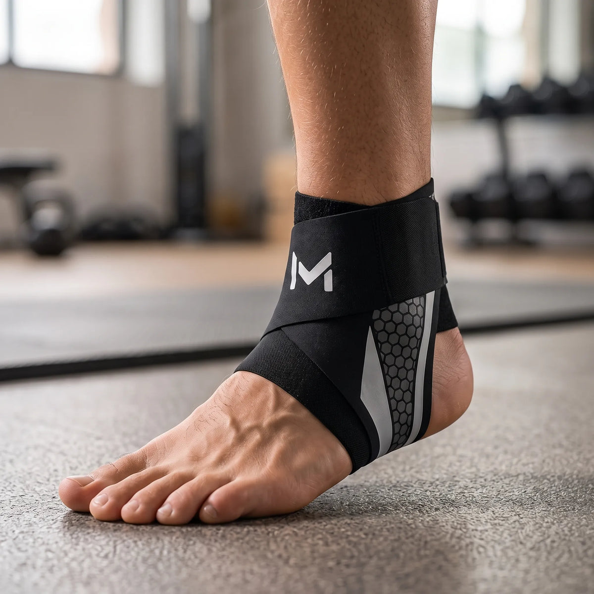 Ankle Brace With Straps | Adjustable Cross Tension Sleeve