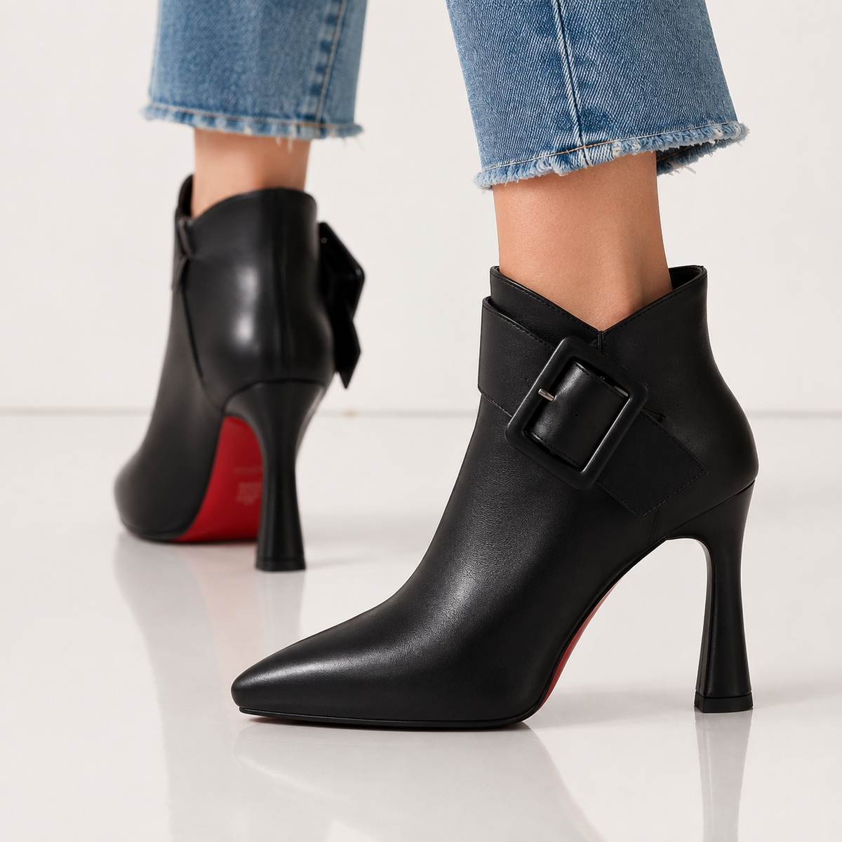Ankle Boots with Buckle
