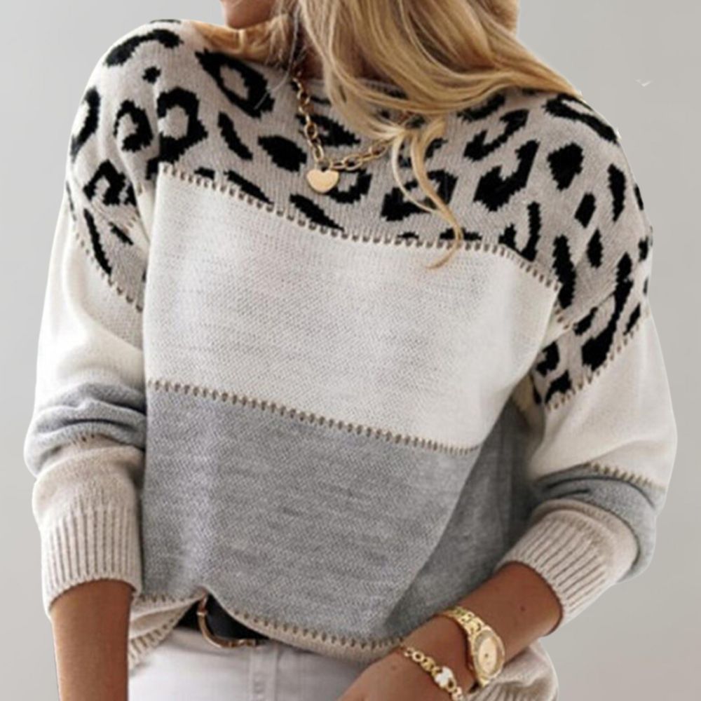 Trendy, Chic Patterned Sweater