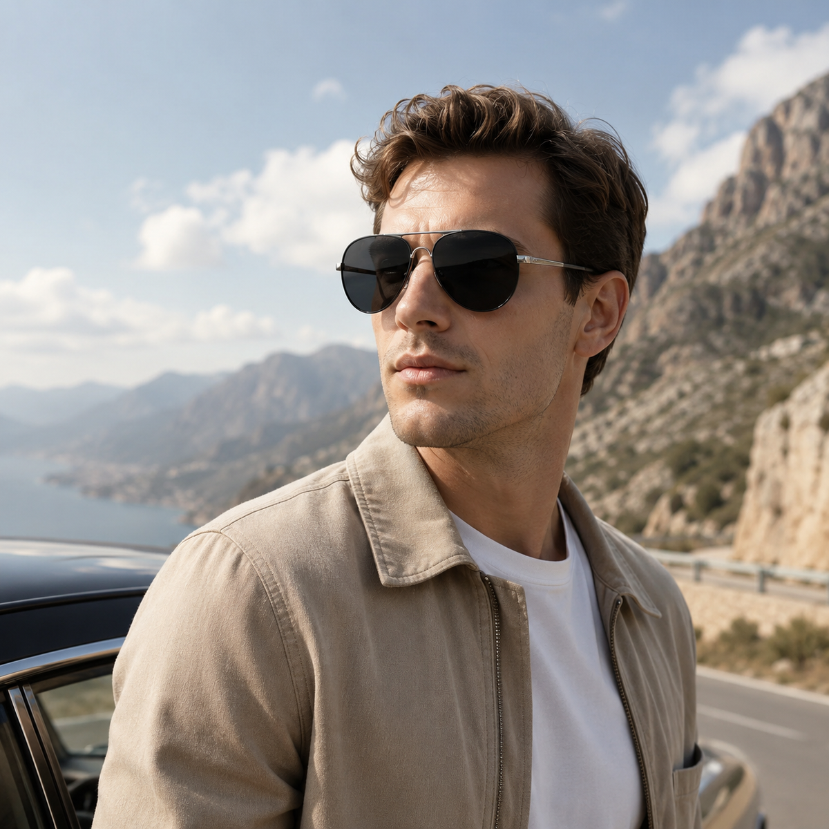 Thrives Outdoor | Avirex Polarised Aviator-Style Driving Sunglasses
