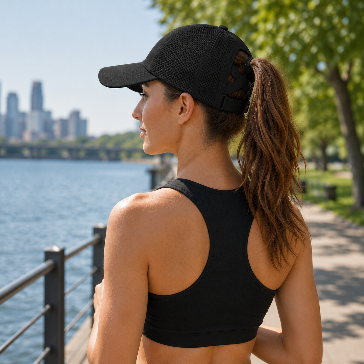 Thrives Outdoor | Ponytaila Crossback Ponytail Sports Cap