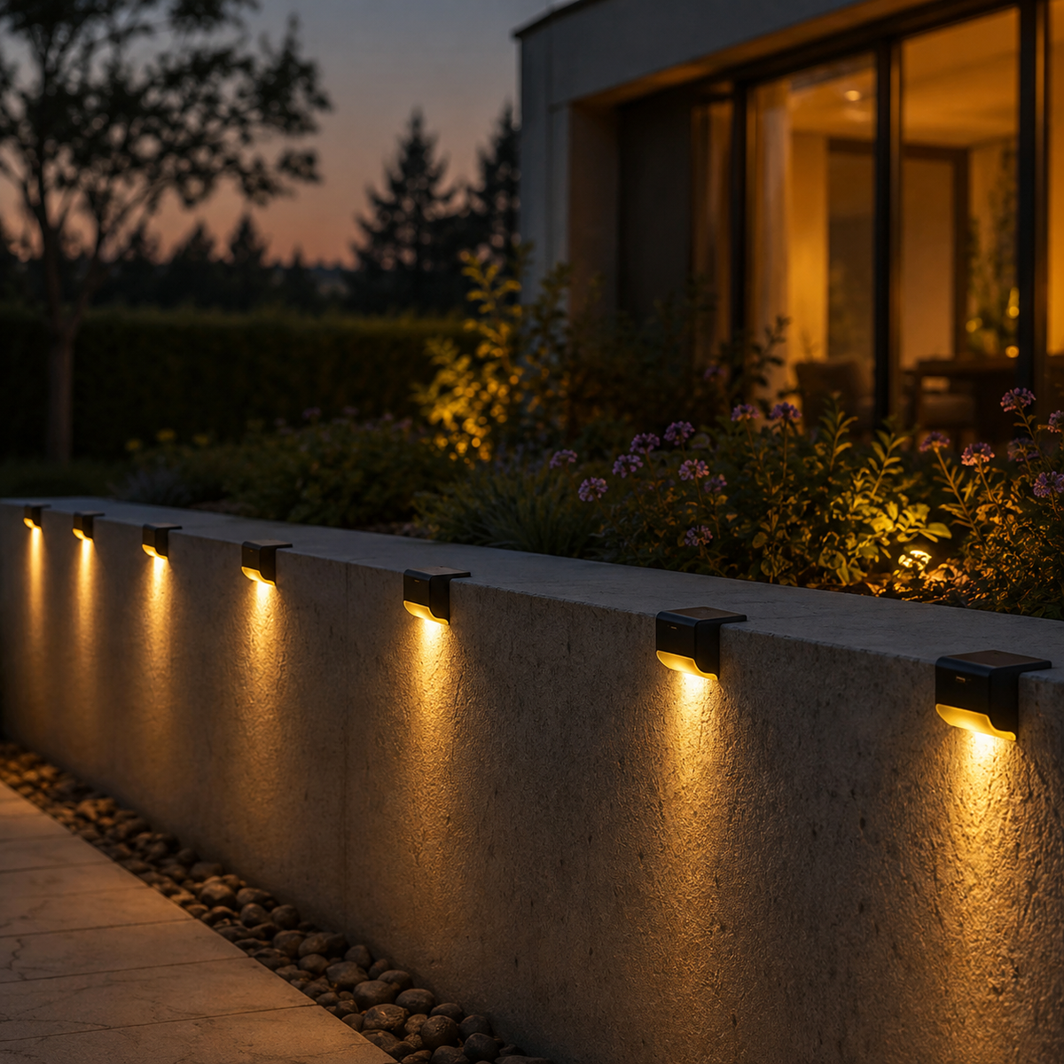 Thrives Outdoor | Soluxe Solar-Powered Outdoor Step Light