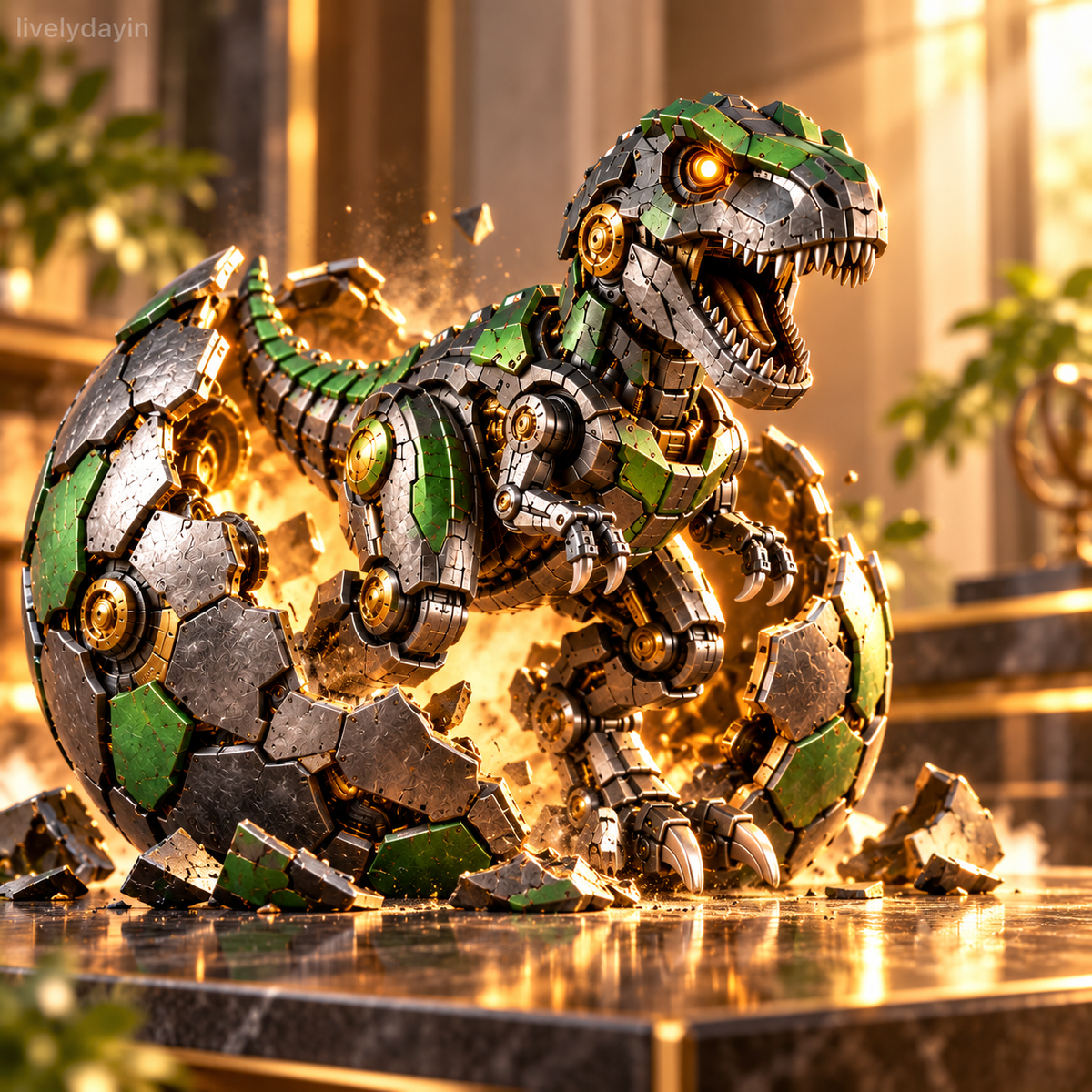 Mechanical T-Rex Egg - From Mysterious Egg to Mighty Robotic Dinosaur