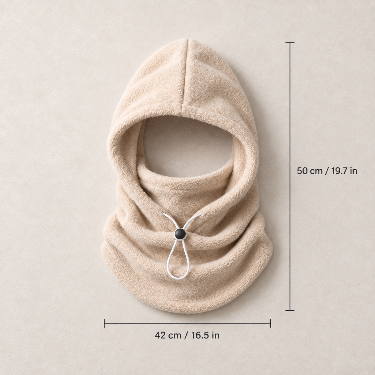 3-in-1 Winter Hood with Face Mask and Neck Warmer