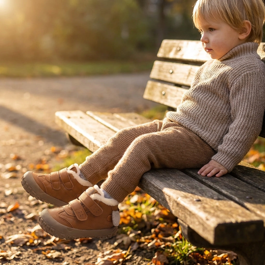 Fleece Winter Boots | Warm Fleece Shoes for First Steps