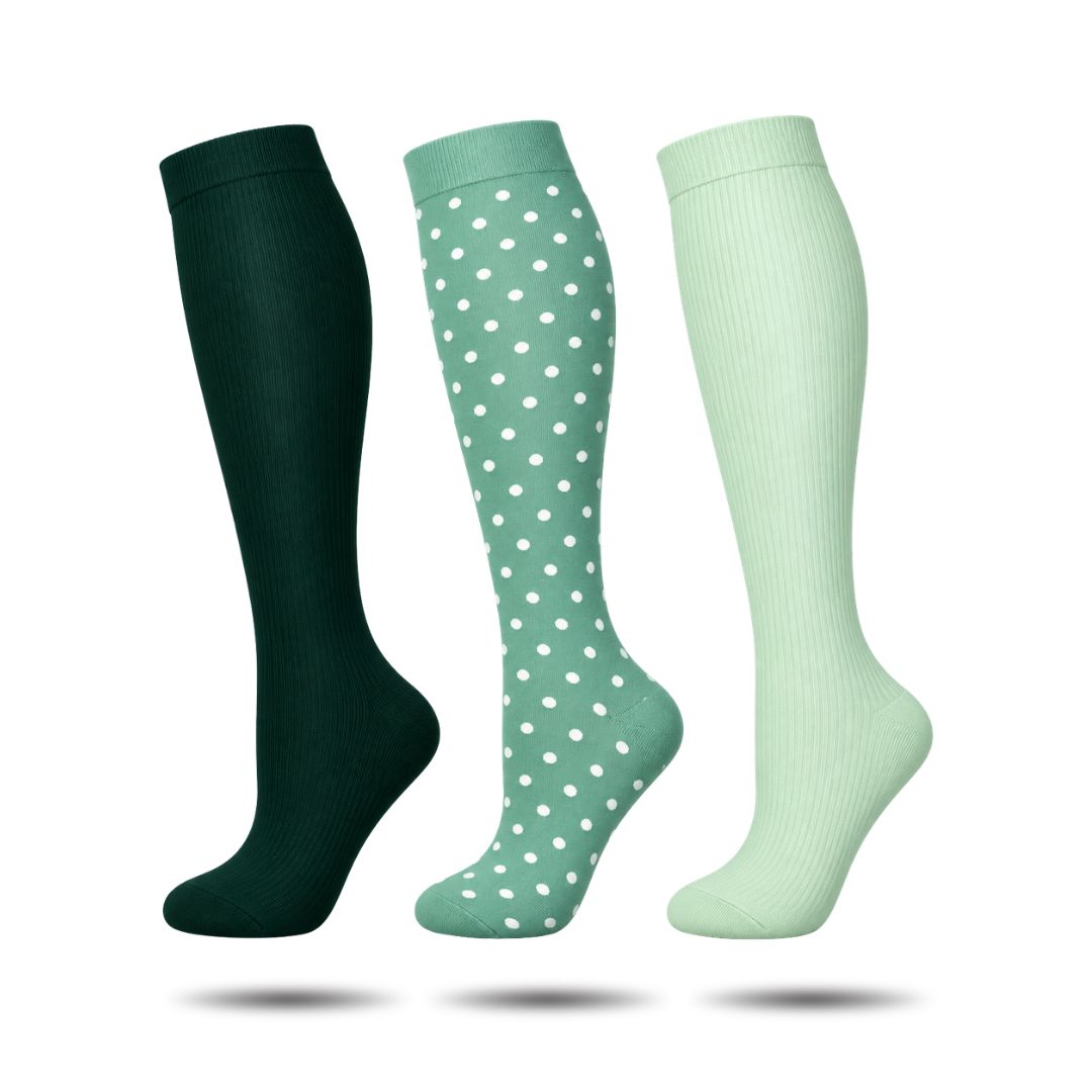 Women's Compression Socks 3-Pack - Premium Support Socks