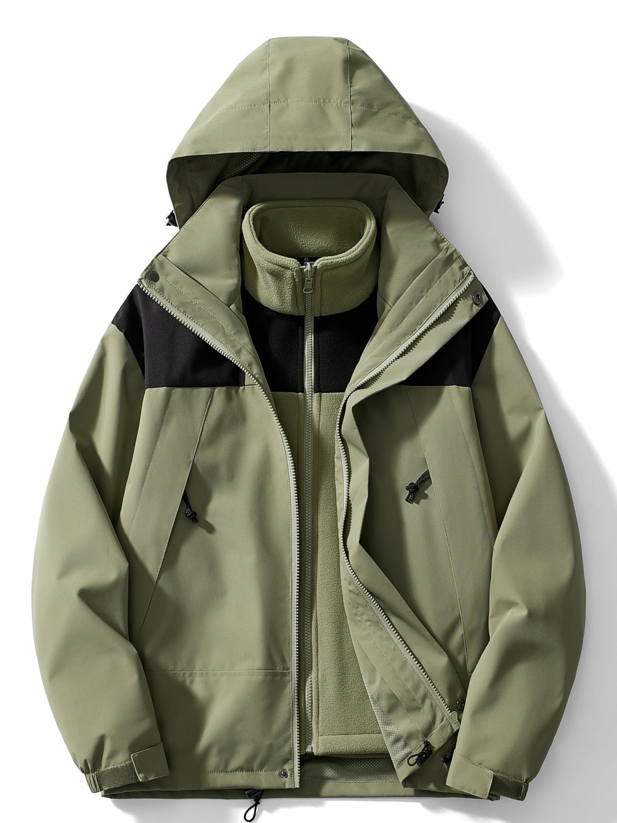 Women's Winter Jacket Fleece 3-in-1 with Hood